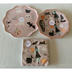Meri Meri Halloween Plates Napkins Party Ghost Witch Skull